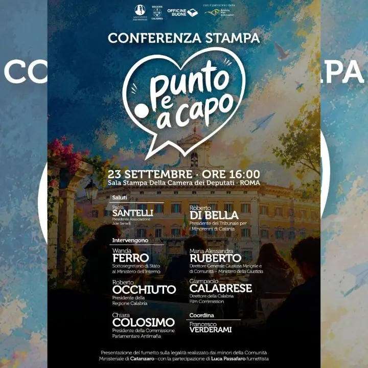 “Punto e a Capo”, dai ragazzi della\u00A0comunità minorile di Catanzaro un fumetto animato sulla legalità\n