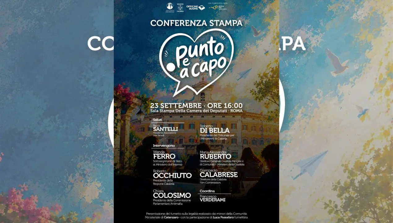 “Punto e a Capo”, dai ragazzi della\u00A0comunità minorile di Catanzaro un fumetto animato sulla legalità\n
