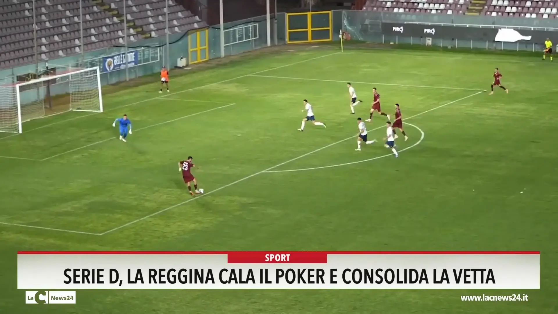 Serie D, la Reggina cala il poker e consolida la vetta