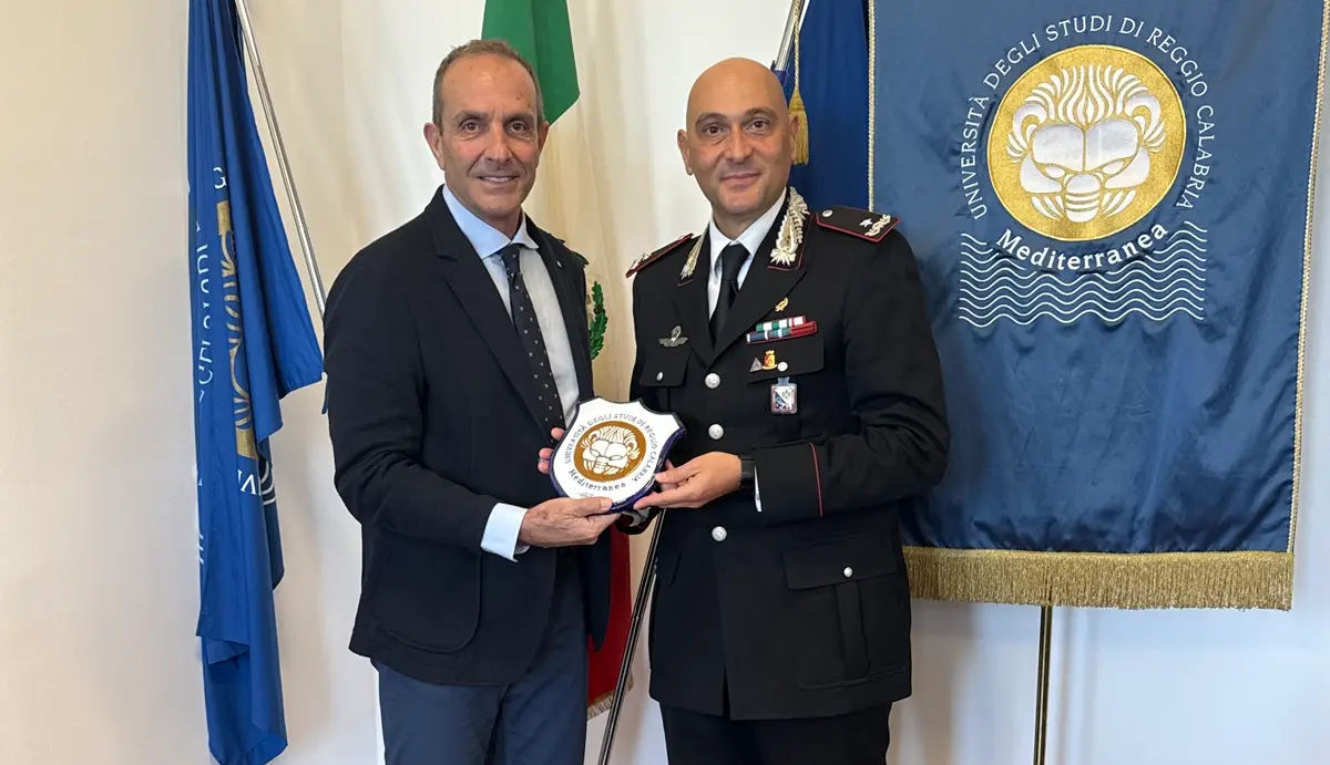 Mediterranea Reggio, il comandante provinciale dei Carabinieri Cesario Totaro incontra il rettore Giuseppe Zimbalatti\u00A0\n