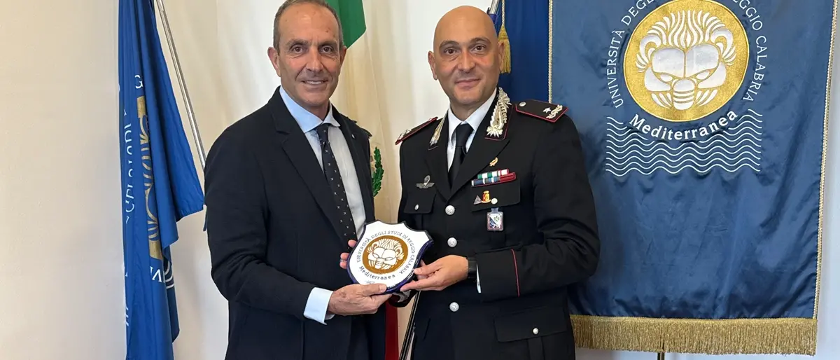 Mediterranea Reggio, il comandante provinciale dei Carabinieri Cesario Totaro incontra il rettore Giuseppe Zimbalatti\u00A0\n
