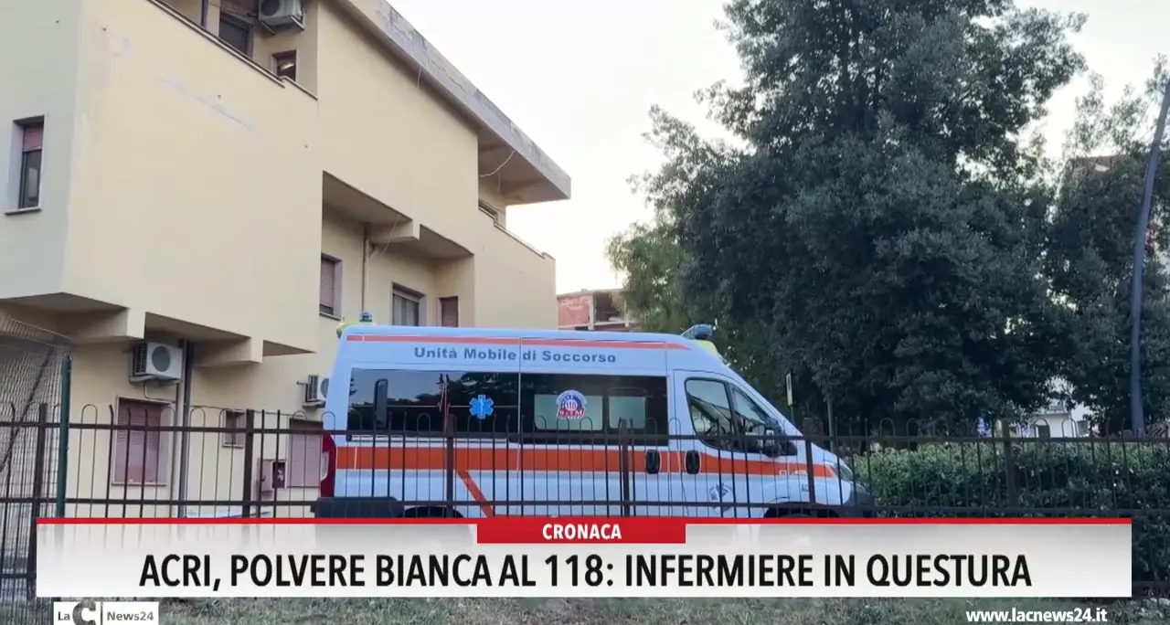 Acri, polvere bianca al 118: infermiere in questura
