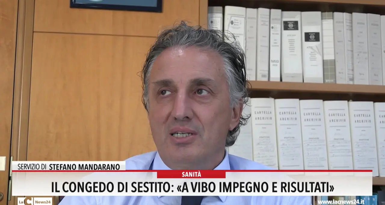 Il congedo di Sestito: \"A Vibo impegno e risultati\"