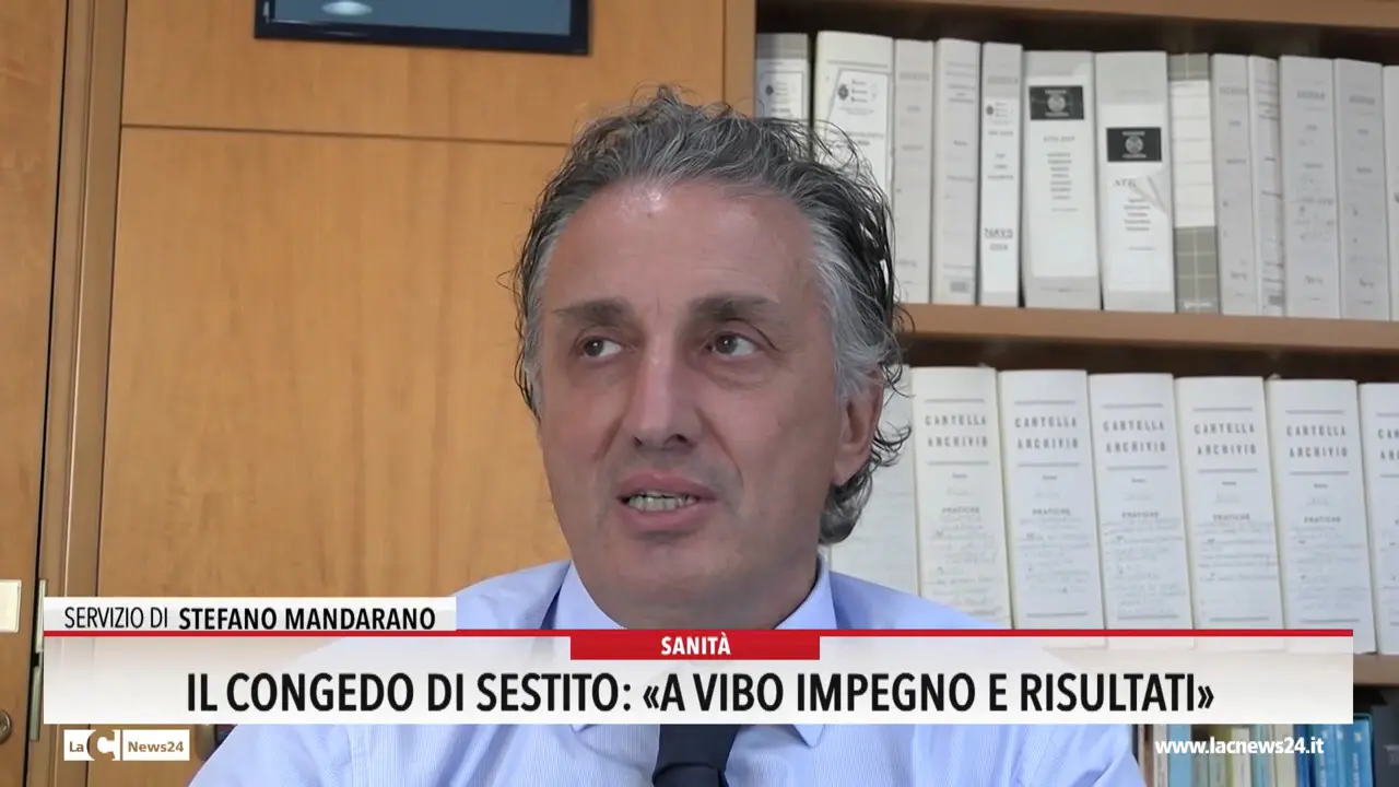 Il congedo di Sestito: \"A Vibo impegno e risultati\"