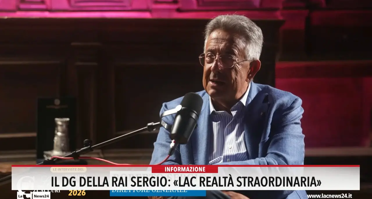 <p>Il dg della Rai Sergio: \"LaC realtà straordinaria\"</p>