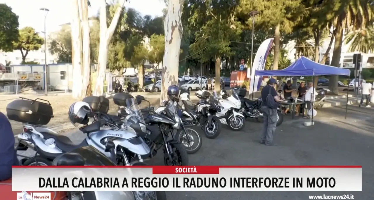 Reggio, sul lungomare il motoraduno interforze