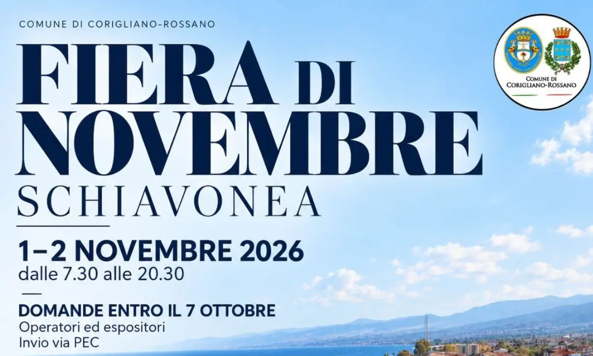 Fiera di novembre a Schiavonea, domande aperte per i 291 posteggi disponibili\n