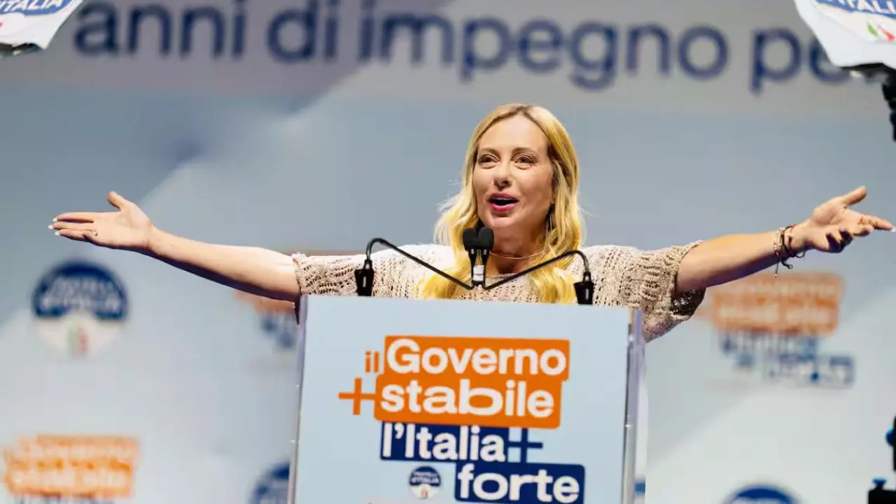 <p>Giorgia Meloni</p>\\n