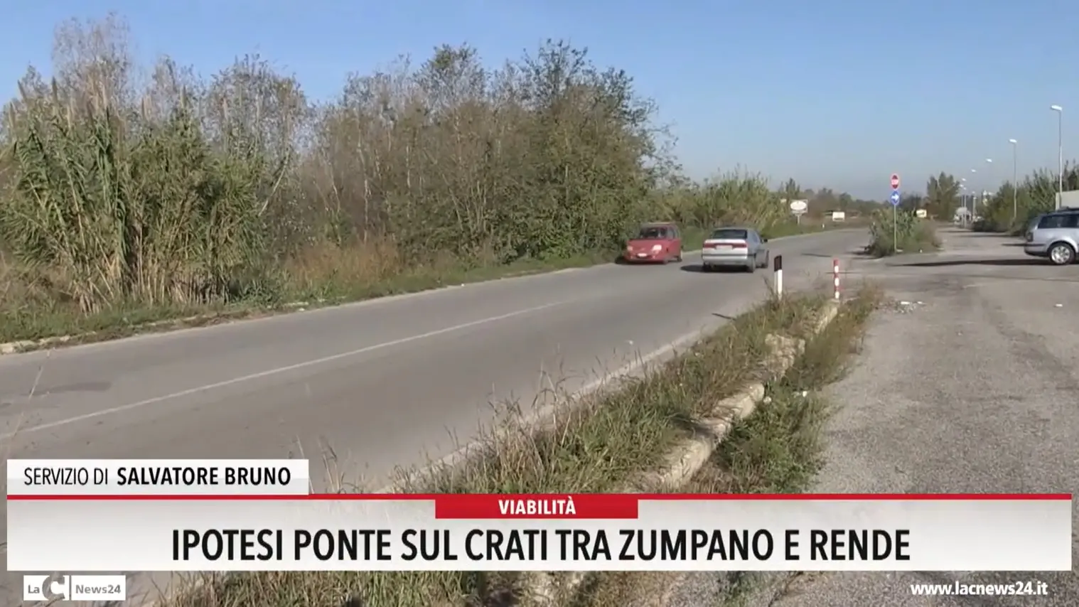 Ipotesi ponte sul Crati tra Zumpano e Rende