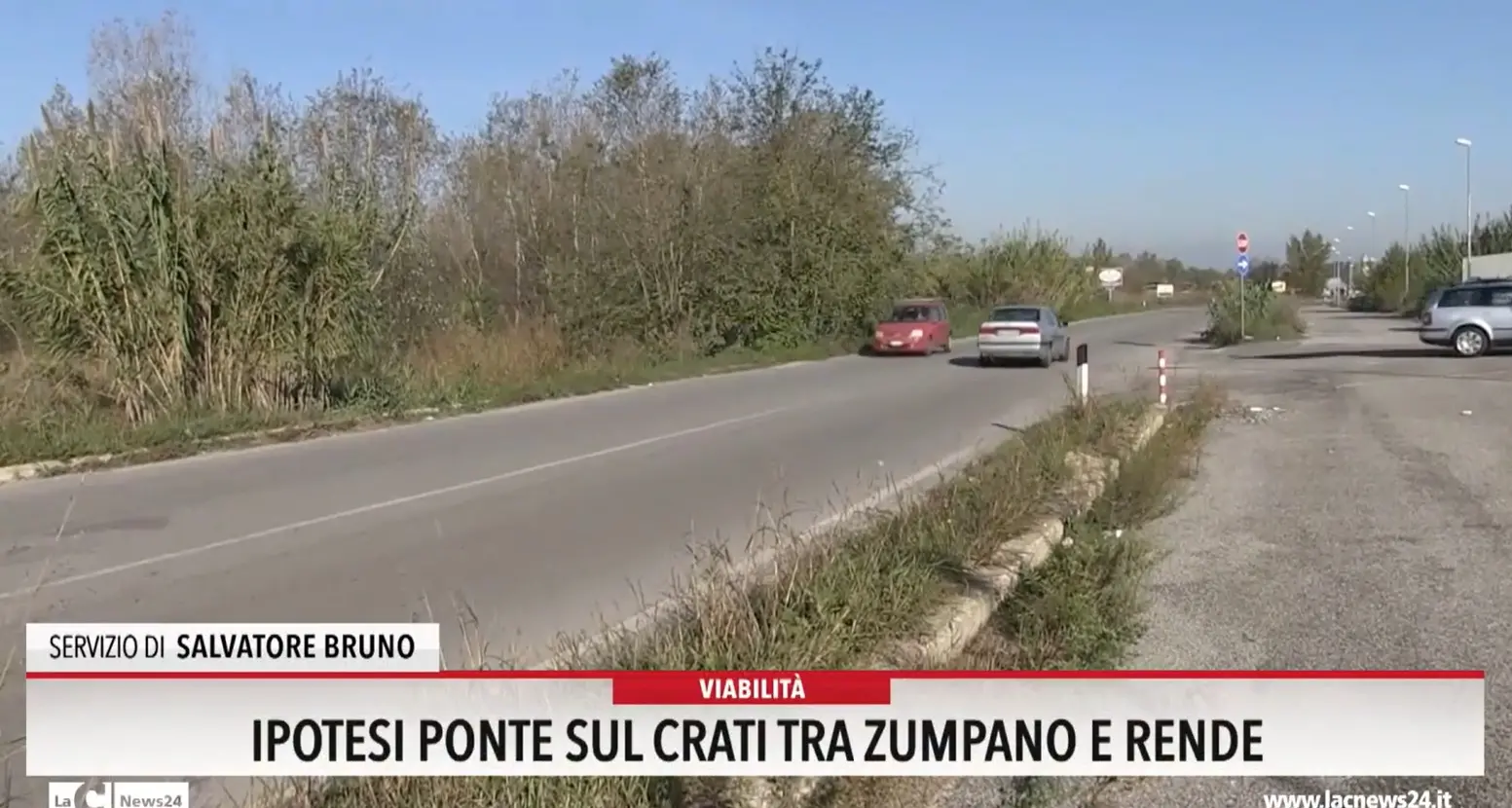 Ipotesi ponte sul Crati tra Zumpano e Rende