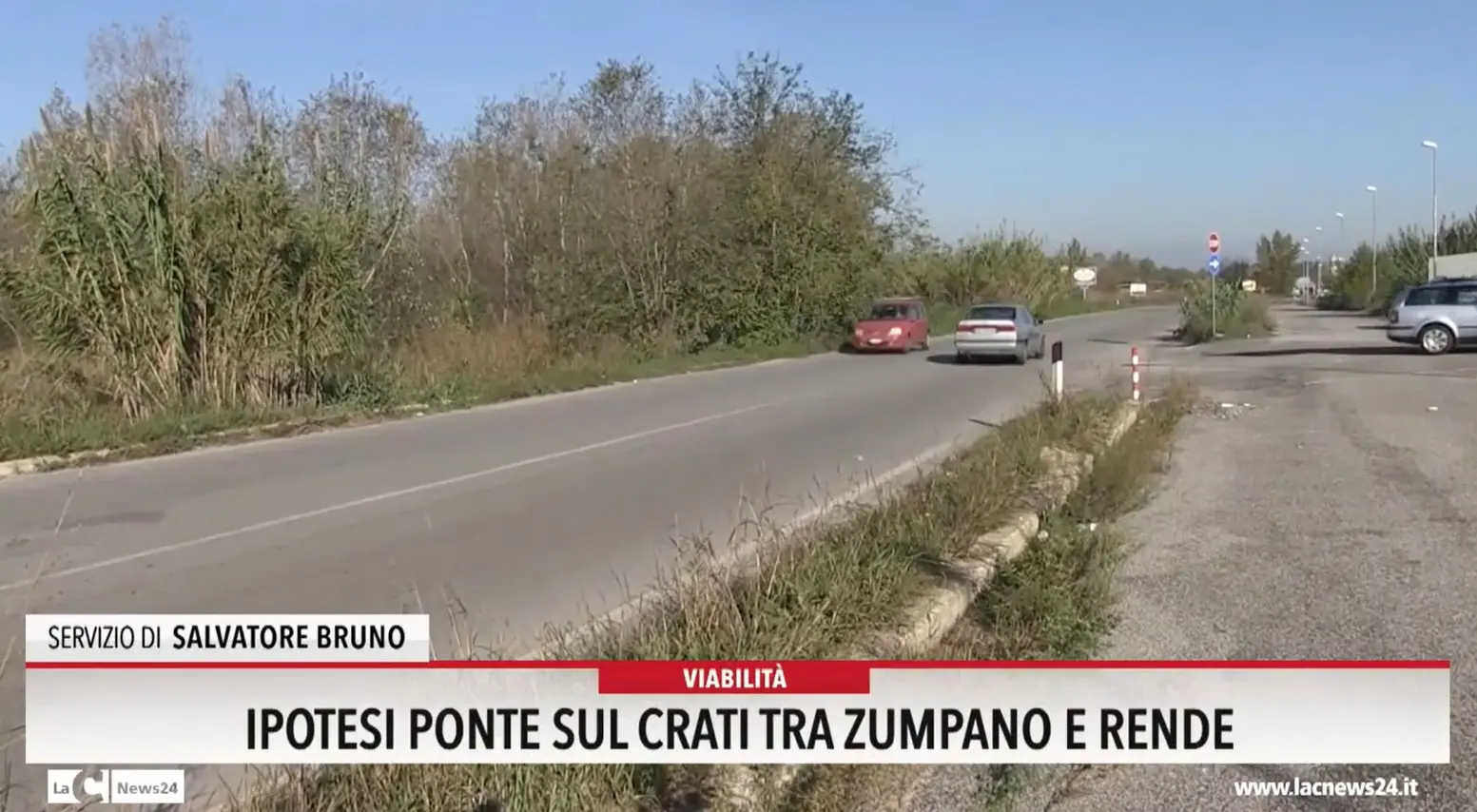 Ipotesi ponte sul Crati tra Zumpano e Rende
