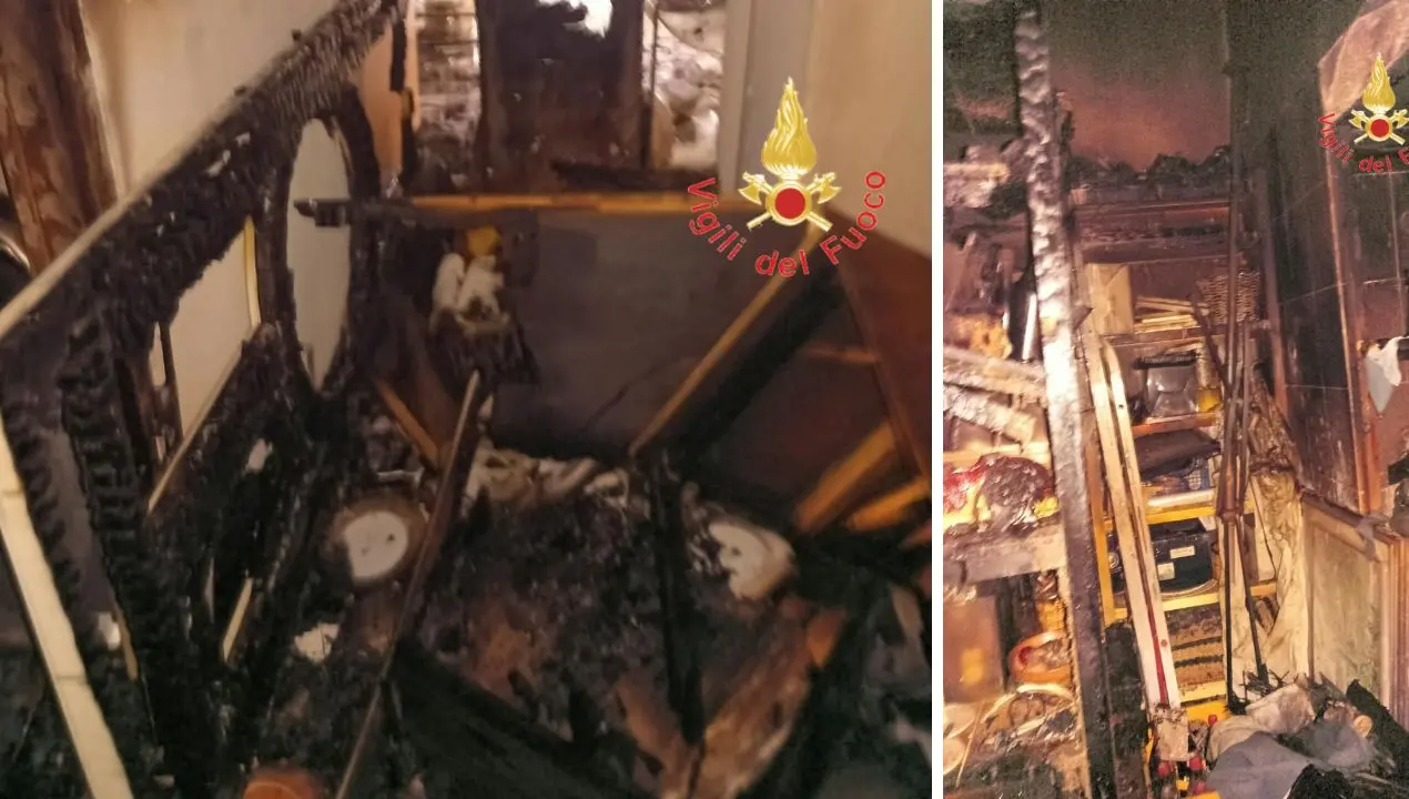Incendio in un appartamento a Lamezia, i vigili del fuoco soccorrono tre persone e un cagnolino\n