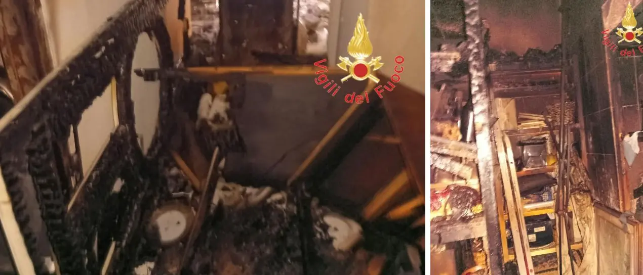 Incendio in un appartamento a Lamezia, i vigili del fuoco soccorrono tre persone e un cagnolino\n