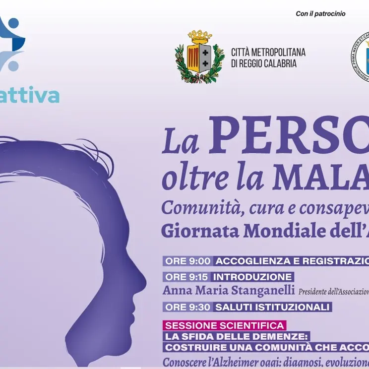 Reggio, “La persona oltre la malattia”: comunità, cura e consapevolezza al centro della Giornata Mondiale dell’Alzheimer\n