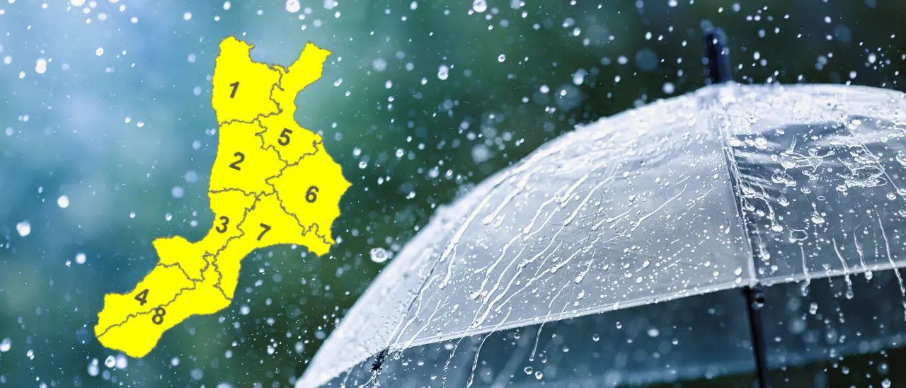 Maltempo, allerta gialla nel Vibonese per la giornata di\u00A0domenica: attesi possibili temporali anche intensi\n