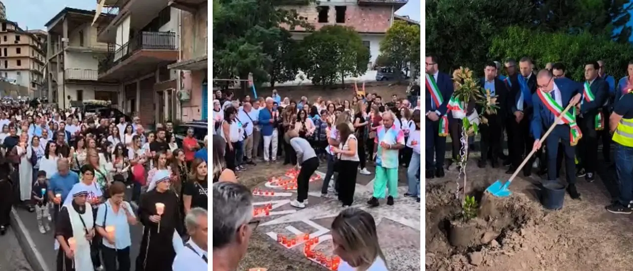 «Tutti abbiamo fallito»: centinaia di persone in piazza a Petilia contro la ’ndrangheta per l'addio a Denise Cosco\n