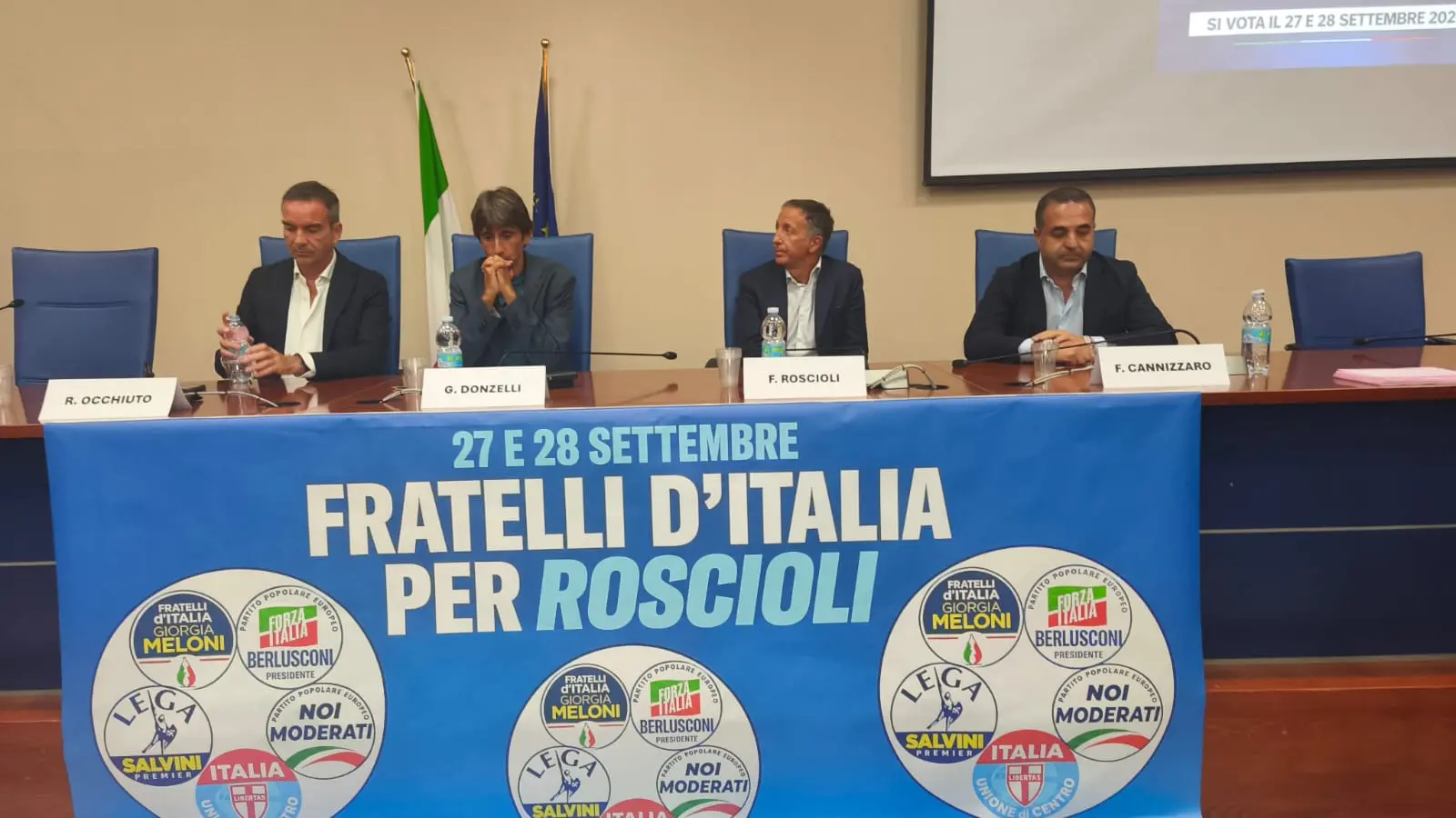 Fratelli d’Italia rilancia le quotazioni di Roscioli e Donzelli ne esalta il profilo: «È uomo influente di partito, avrà le porte aperte in Parlamento»\n
