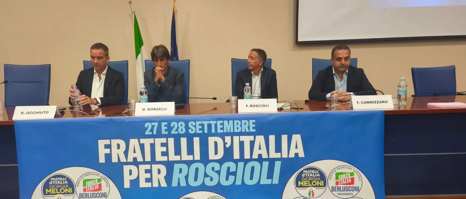 Fratelli d’Italia rilancia le quotazioni di Roscioli e Donzelli ne esalta il profilo: «È uomo influente di partito, avrà le porte aperte in Parlamento»\n