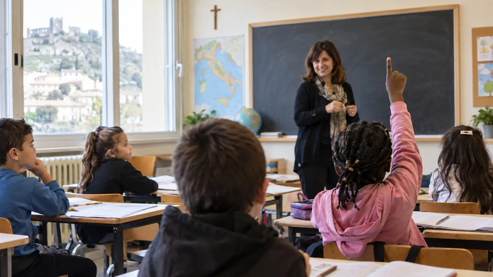 <p>Gli sttudenti stranieri e il paradosso calabrese: in alcuni borghi senza di loro non ci sarebbe la scuola</p>