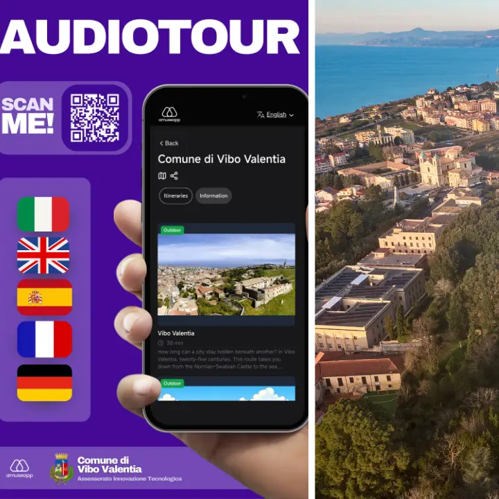 Vibo da ascoltare,\u00A0monumenti e itinerari sullo smartphone con AmuseApp: il Comune aderisce alla piattaforma delle audioguide\n\u00A0\n
