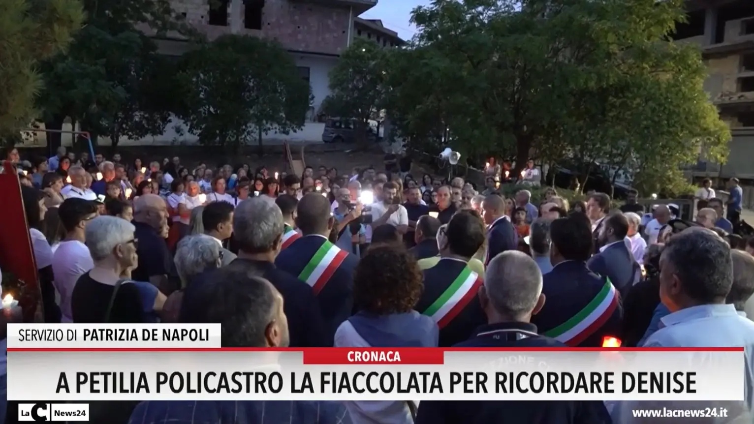 A Petilia Policastro la fiaccolata per ricordare Denise