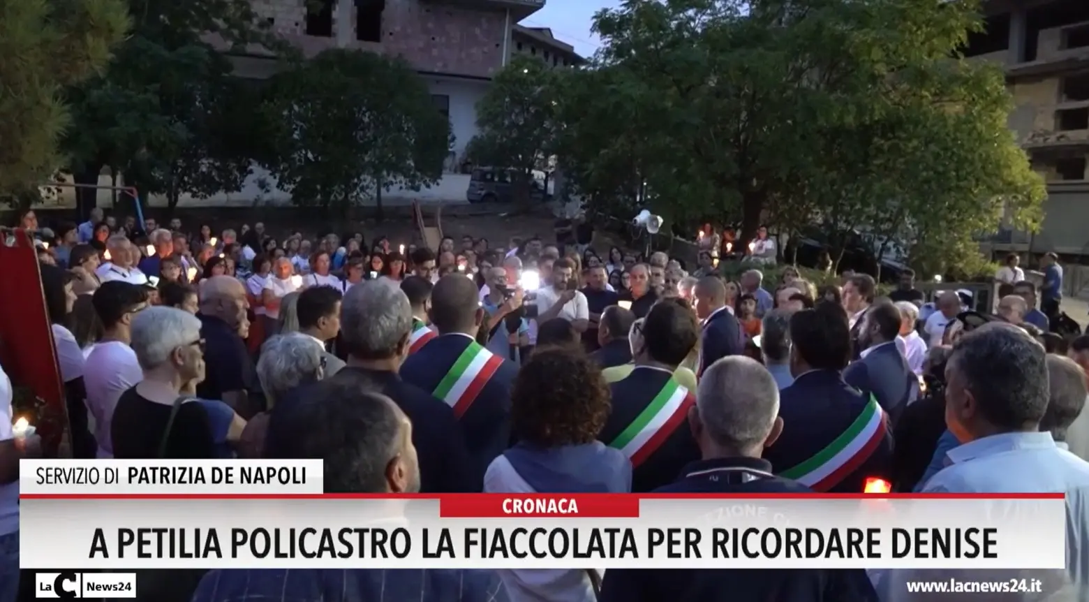 A Petilia Policastro la fiaccolata per ricordare Denise