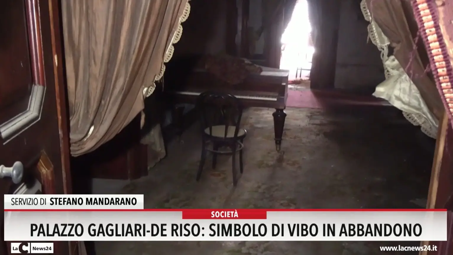 Palazzo Gagliardi De Riso simbolo di Vibo in abbandono