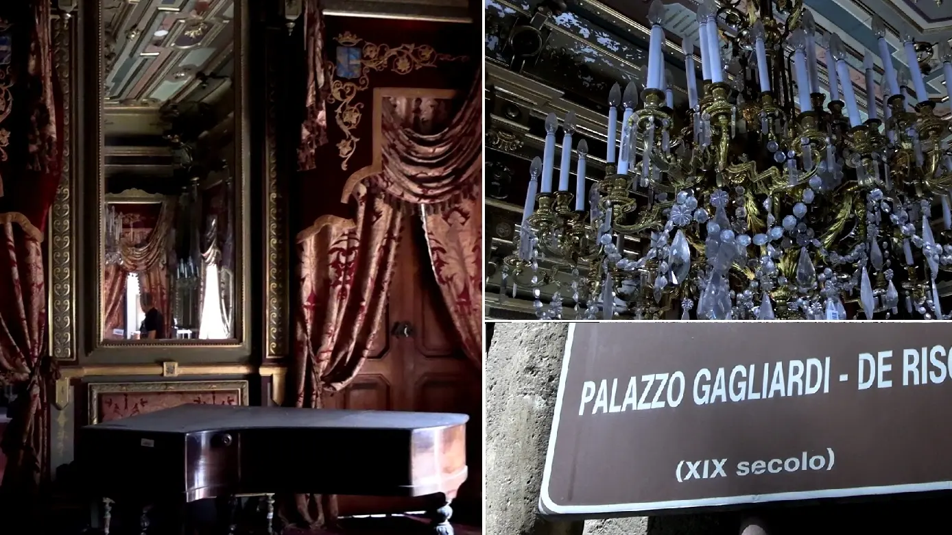 <p>Gli interni e gli arredi di Palazzo Gagliardi-De Riso</p>\\n