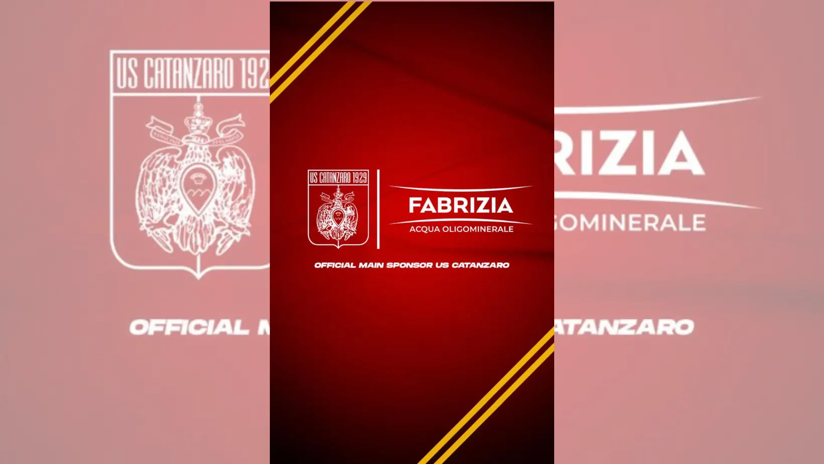 Acqua Fabrizia nuovo main sponsor del Catanzaro: il logo sulle maglie da gioco\n