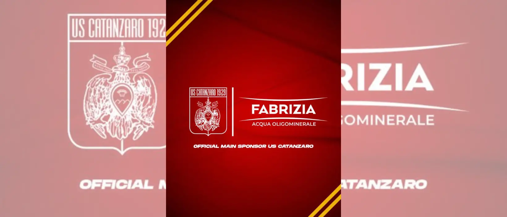 Acqua Fabrizia nuovo main sponsor del Catanzaro: il logo sulle maglie da gioco\n