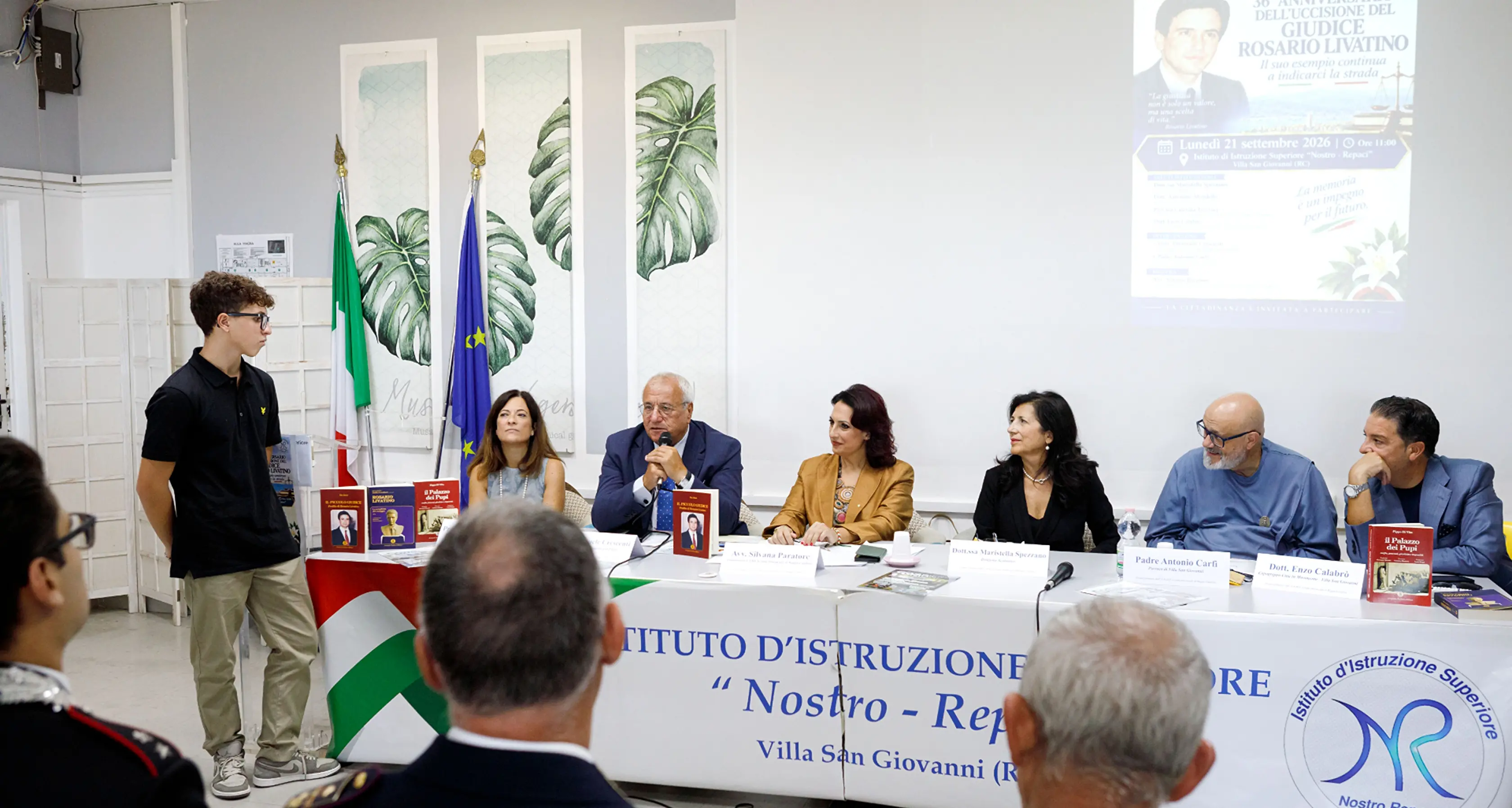 Emanuele Crescenti al Nostro-Repaci: il valore della legalità e l'eredità di Rosario Livatino\n