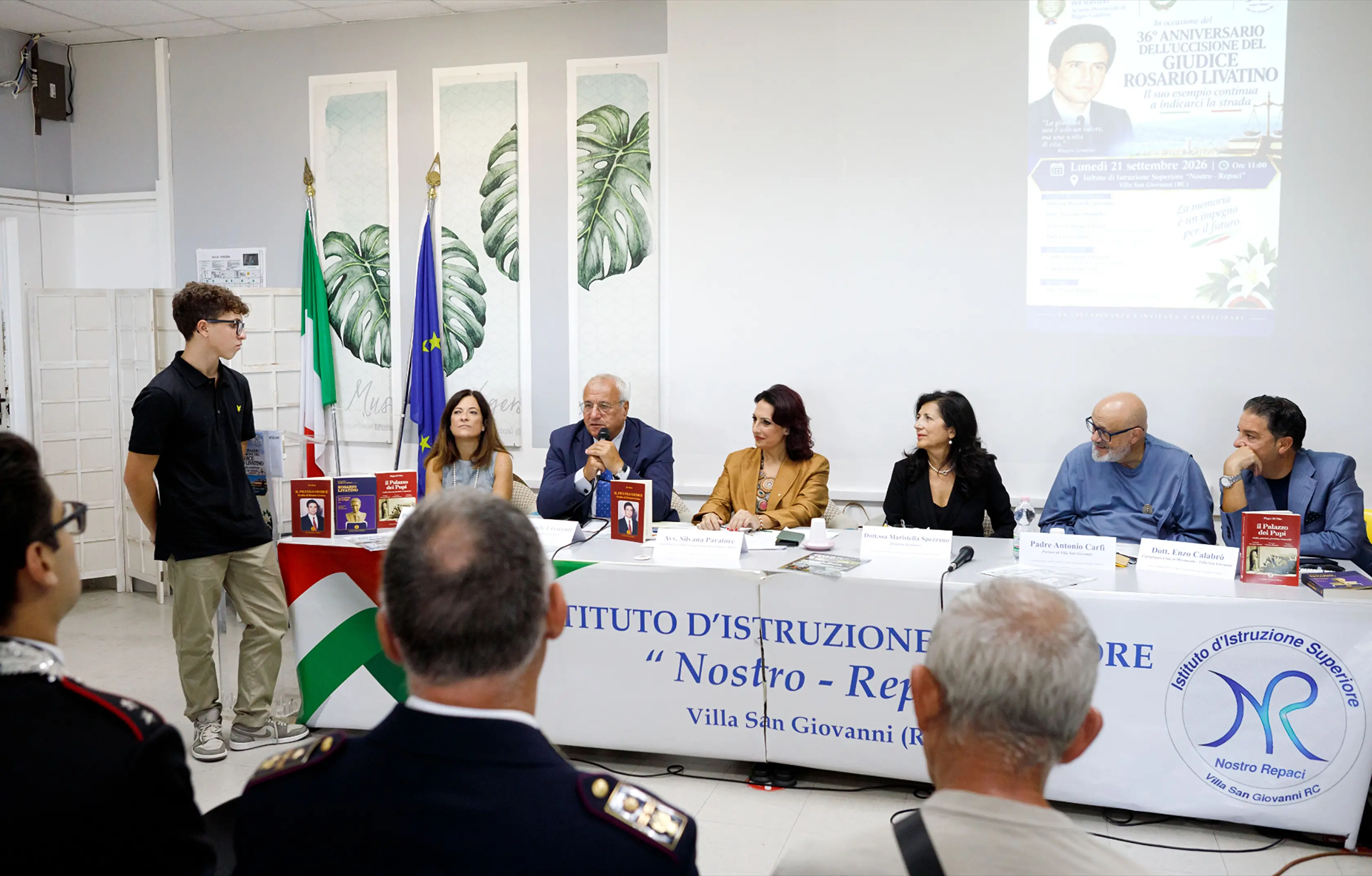 Emanuele Crescenti al Nostro-Repaci: il valore della legalità e l'eredità di Rosario Livatino\n