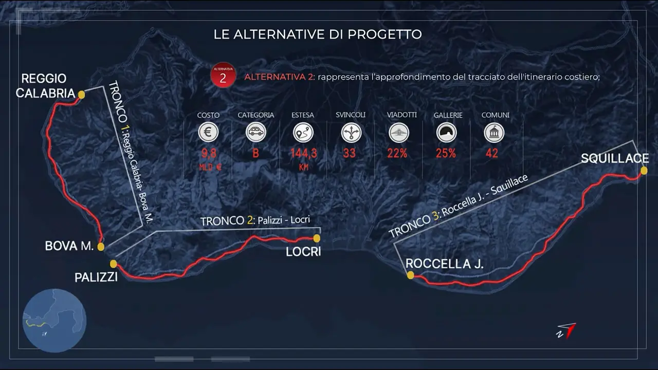 Nuova SS 106, la seconda variante corre sulla costa a quattro corsie: può essere il compromesso possibile?\n