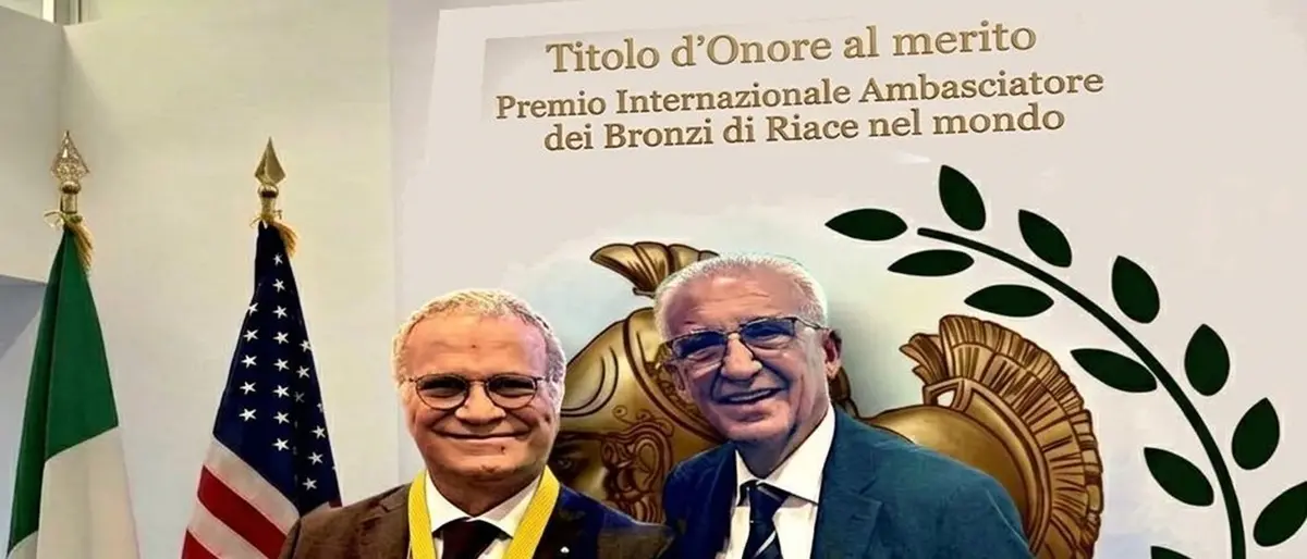 New York, il premio Internazionale “Ambasciatore dei Bronzi di Riace nel Mondo” a Giorgio Marrapodi\n\n\n