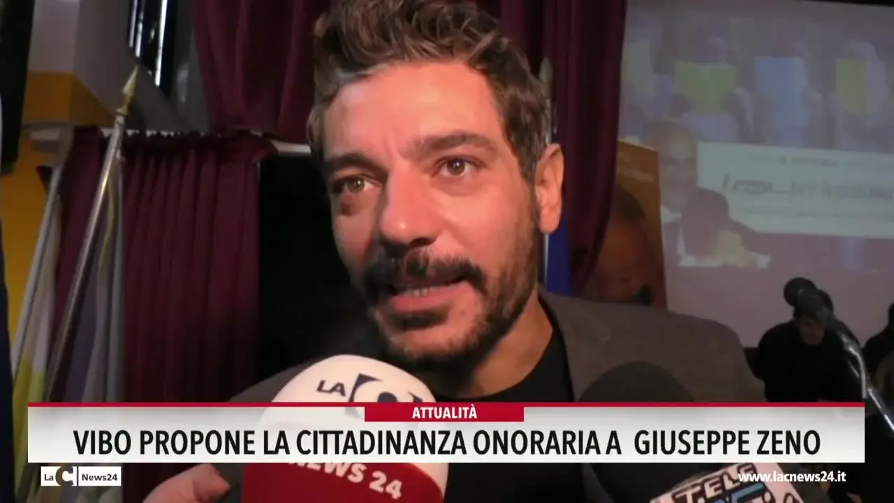 Vibo propone la cittadinanza onoraria a Giuseppe Zeno