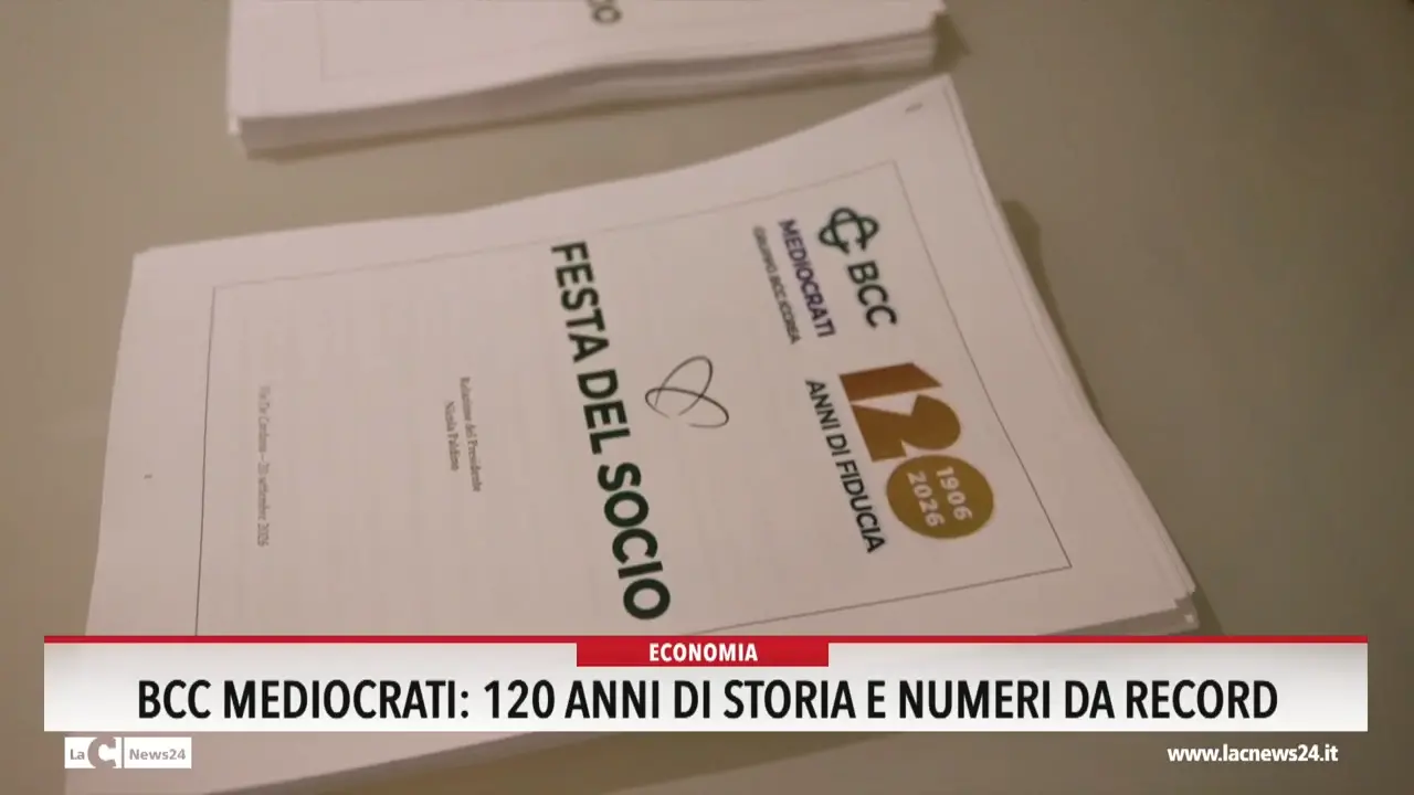 Bcc Mediocrati, 120 Anni di storia e numeri da record