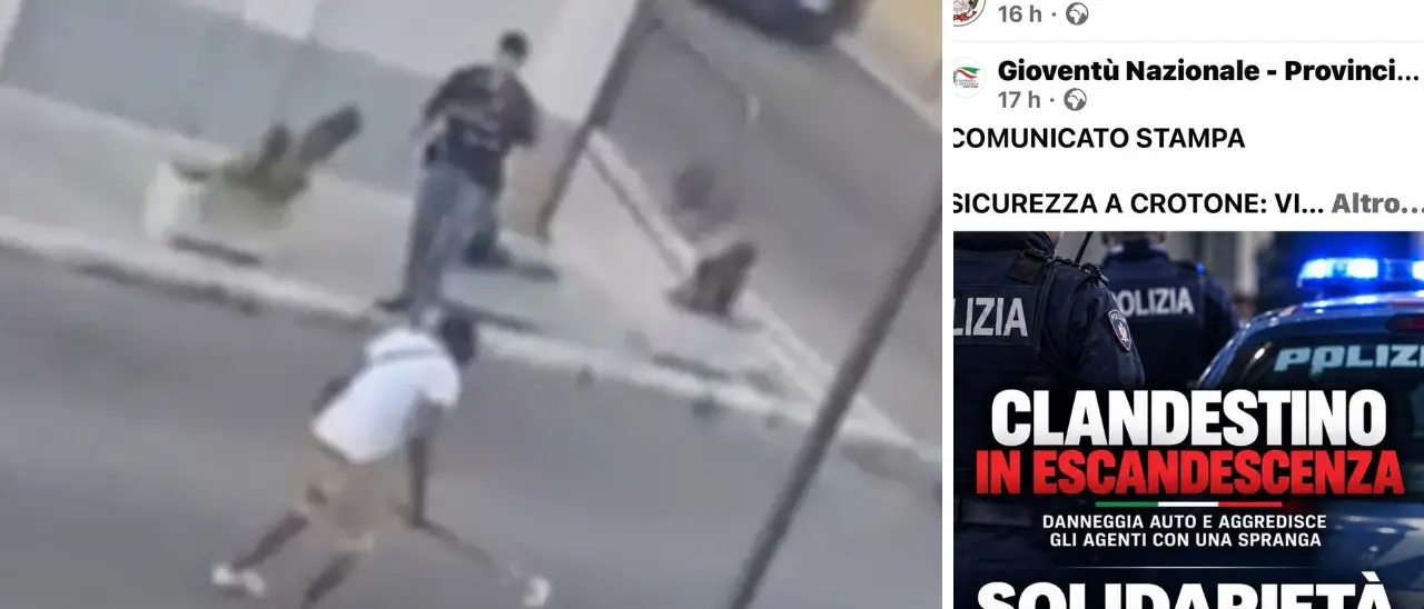 Post di Gioventù Nazionale sui social della Questura di Crotone, De Simone a Fratoianni: «Raccontata solo una parte della vicenda»\n