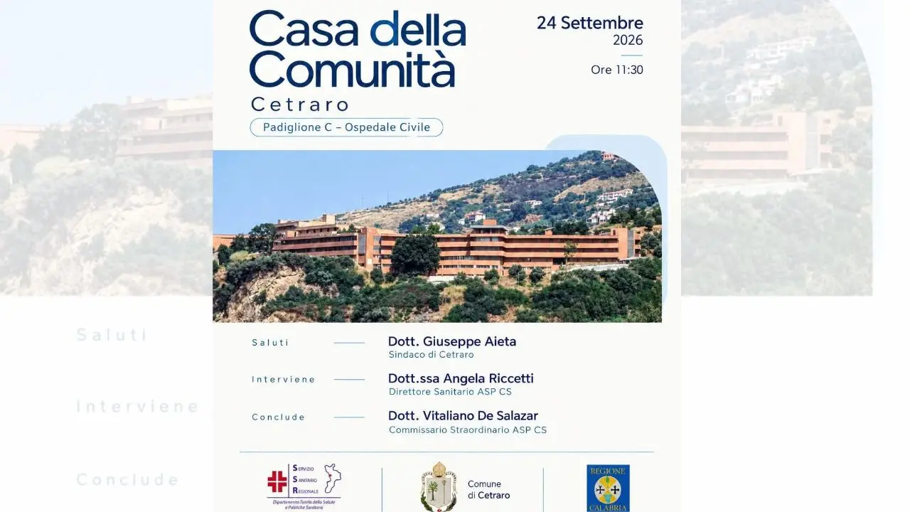 Cetraro, tutto pronto per l’inaugurazione della Casa di Comunità\n
