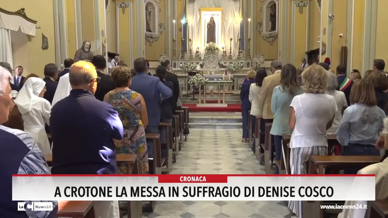 A Crotone la messa in suffragio di Denise Cosco
