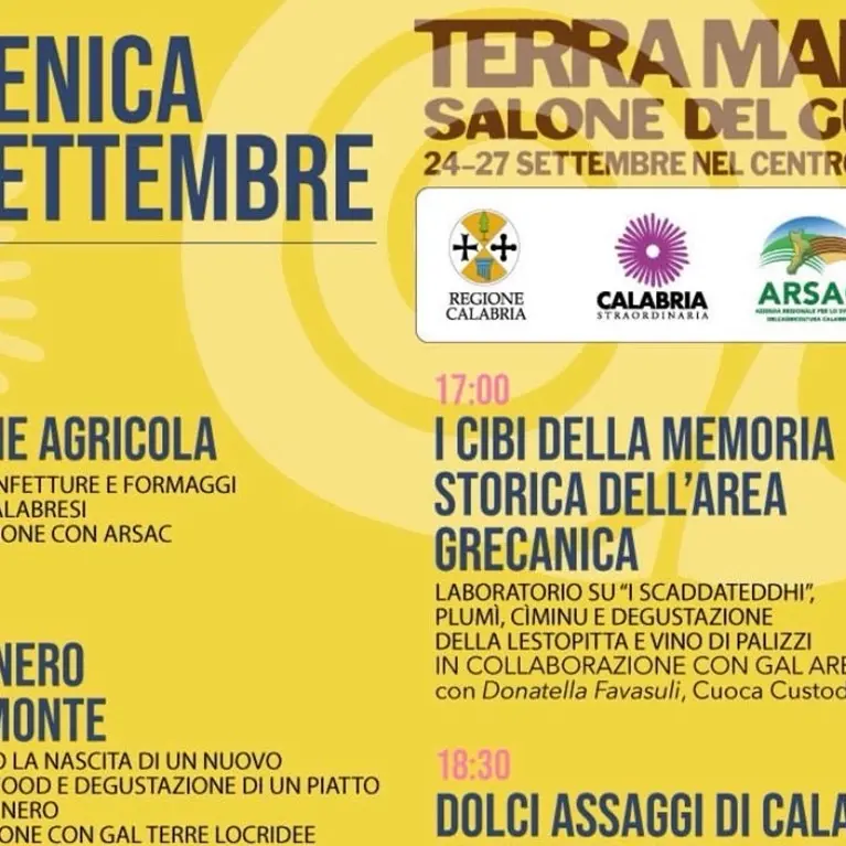 Gal\u00A0Terre Locridee torna al salone del Gusto Terra Madre di Torino\n