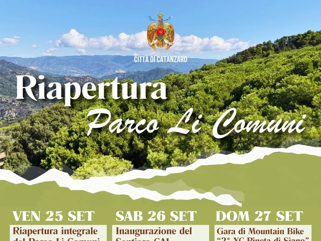 Il Parco Li Comuni torna alla città: dal 25 al 27 settembre tre giornate per la riapertura integrale del polmone verde di Siano