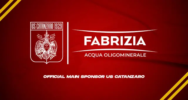 Acqua Fabrizia nuovo main sponsor e acqua ufficiale dell’US Catanzaro 1929\n
