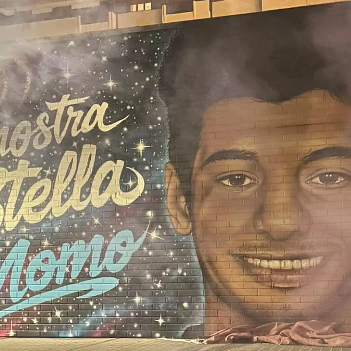 “La nostra stella”, il murales alle spalle del Tribunale di Cosenza in memoria di Momo\n