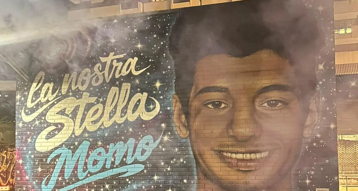 “La nostra stella”, il murales alle spalle del Tribunale di Cosenza in memoria di Momo\n