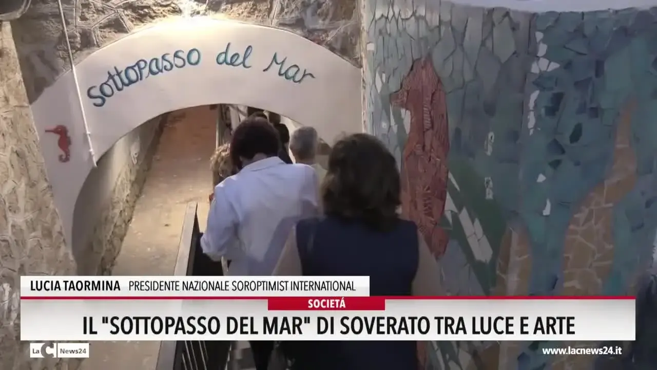 Il sottopasso del mar di Soverato tra luce e arte