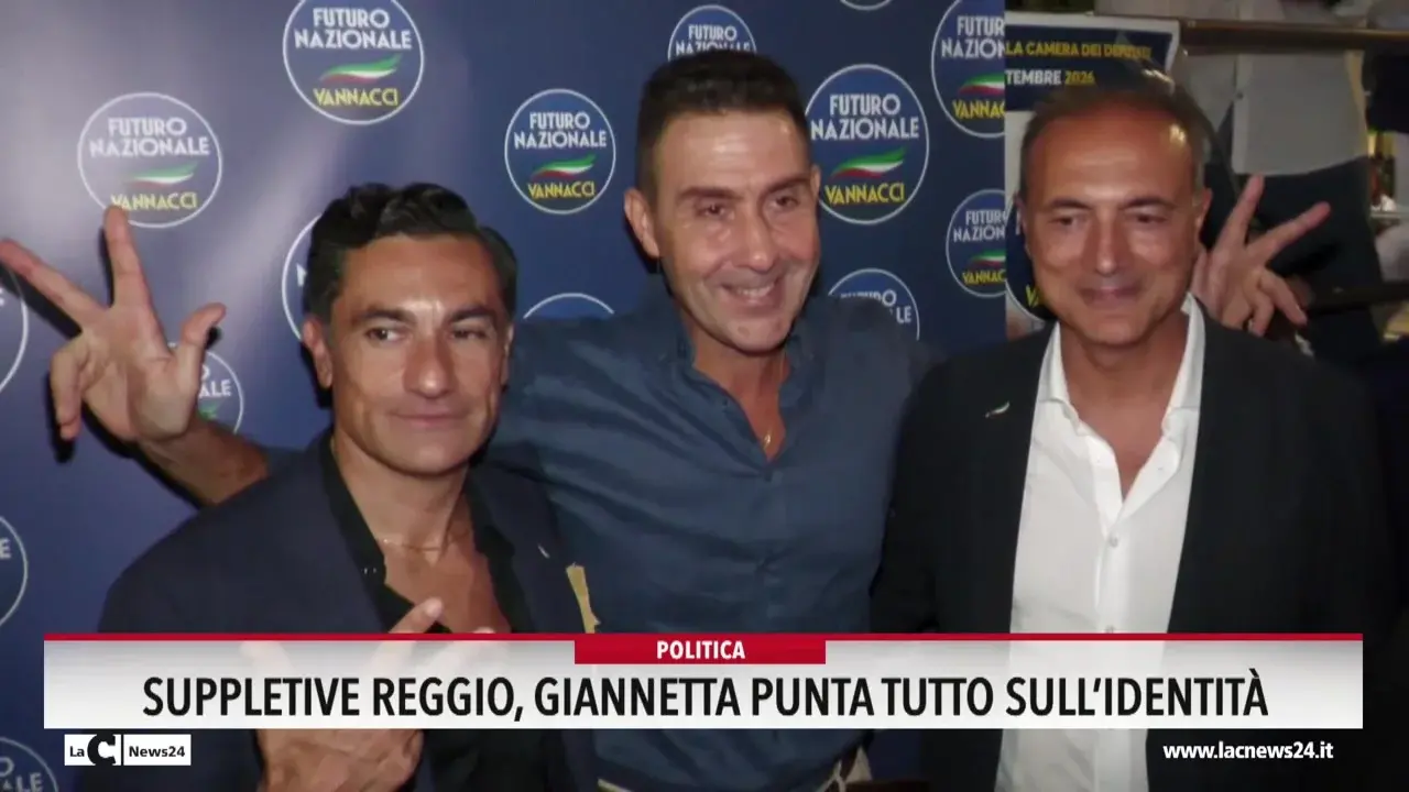 Suppletive Reggio, Giannetta punta tutto sull'identità
