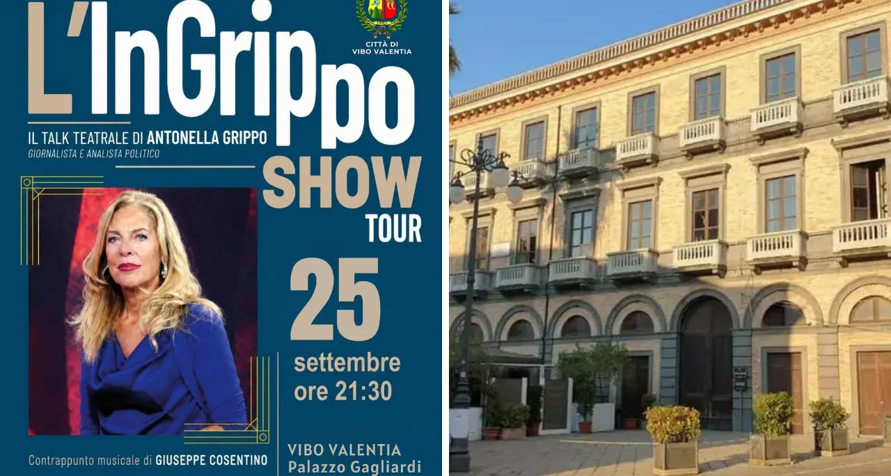 L’InGrippo Show Tour arriva a Vibo:\u00A0politici, scrittori e giornalisti a Palazzo Gagliardi per discutere di tradimento istituzionale\n
