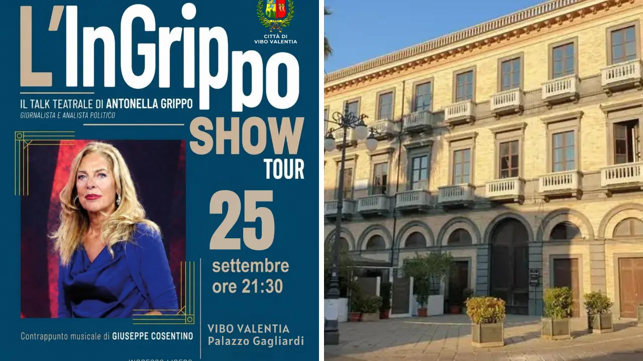 L’InGrippo Show Tour arriva a Vibo:\u00A0politici, scrittori e giornalisti a Palazzo Gagliardi per discutere di tradimento istituzionale\n