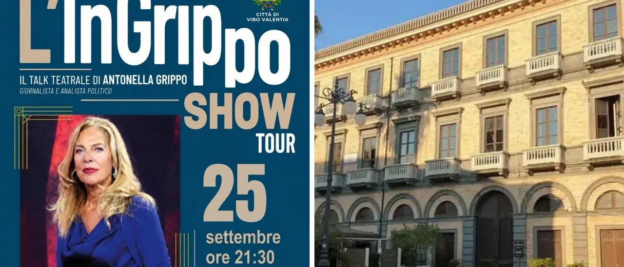 L’InGrippo Show Tour arriva a Vibo:\u00A0politici, scrittori e giornalisti a Palazzo Gagliardi per discutere di tradimento istituzionale\n