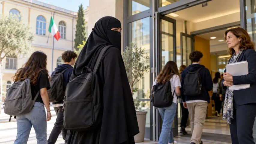 Burqa a scuola, previste sanzioni fino a 1000 euro\n